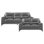 9514DGY*2 2pc Set: Sofa, Love - 9514DGY*2