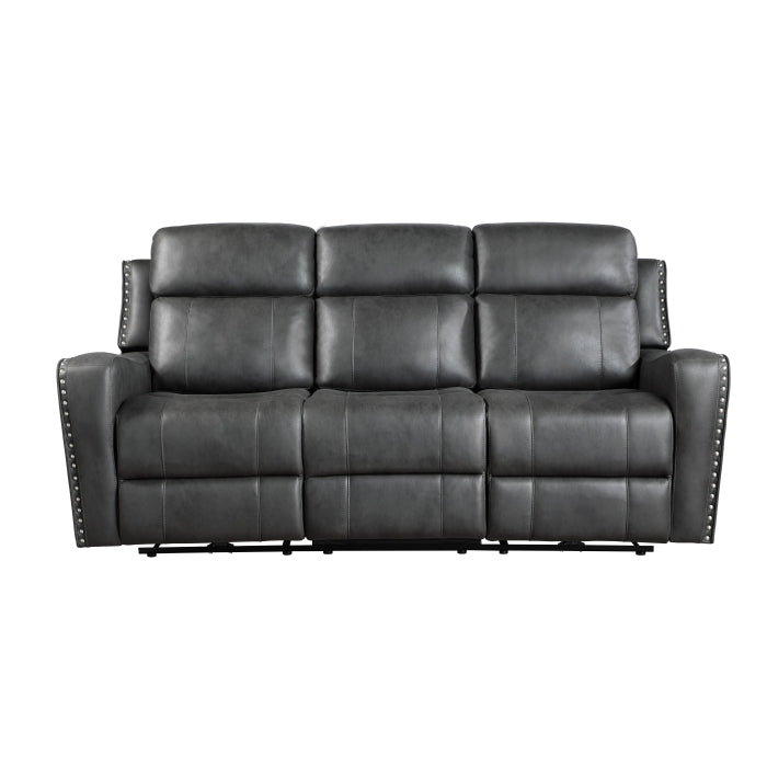9515DGY*2 2pc Set: Sofa, Love - 9515DGY*2