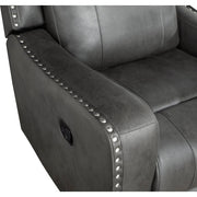 9515DGY-2 Double Reclining Love Seat with Center Console - 9515DGY-2