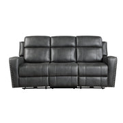 9515DGY-3 Double Reclining Sofa - 9515DGY-3