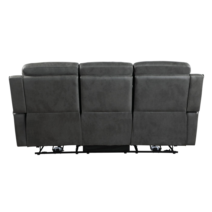 9515DGY-3 Double Reclining Sofa - 9515DGY-3