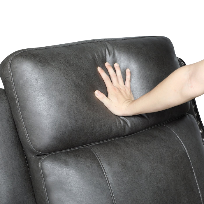9515DGY-3PW Power Double Reclining Sofa - 9515DGY-3PW