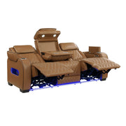 9516BRW*2PWH 2pc Set: Sofa, Love (Power) - 9516BRW*2PWH