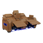 9516BRW*2PWH 2pc Set: Sofa, Love (Power) - 9516BRW*2PWH