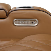9516BRW*2PWH 2pc Set: Sofa, Love (Power) - 9516BRW*2PWH