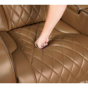 9516BRW*2PWH 2pc Set: Sofa, Love (Power) - 9516BRW*2PWH