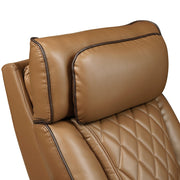 9516BRW-3PWH Power Double Reclining Sofa with Center Drop-Down Cup Holders, Power Headrests, Storage Arms(Top and Side), Cup holders and Reading Lights, Two Wireless Chargers, Charging Ports and LED Lighting - 9516BRW-3PWH