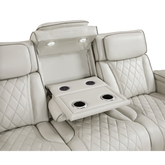 9516TPE*2PWH 2pc Set: Sofa, Love (Power) - 9516TPE*2PWH