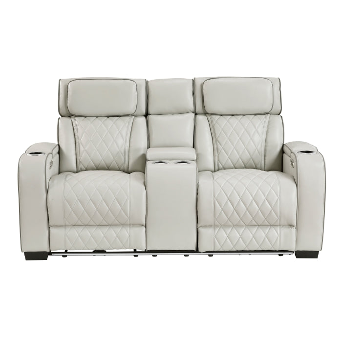 9516TPE*2PWH 2pc Set: Sofa, Love (Power) - 9516TPE*2PWH