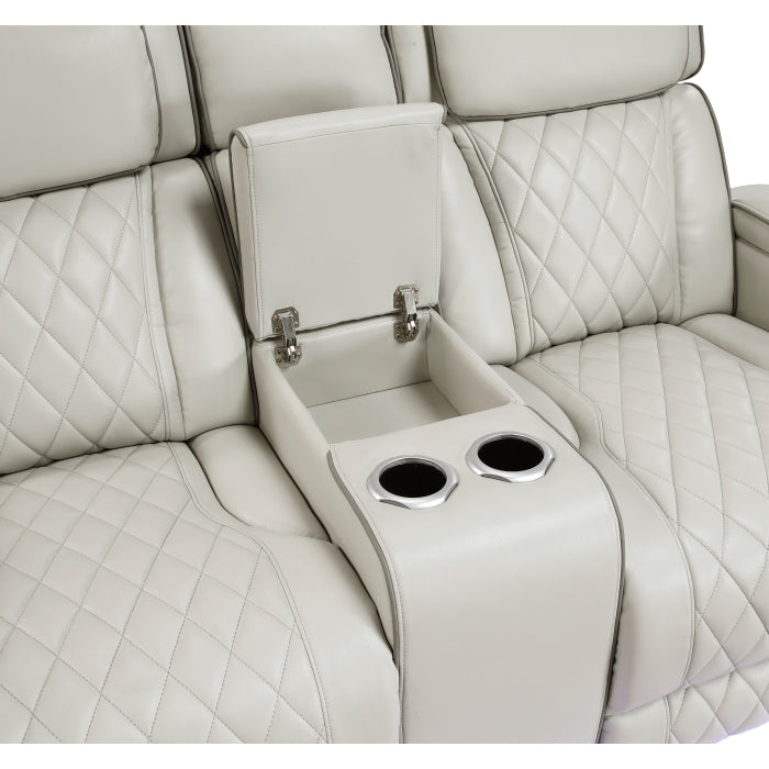 9516TPE*2PWH 2pc Set: Sofa, Love (Power) - 9516TPE*2PWH