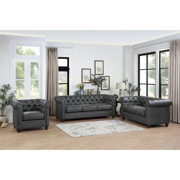 9517GRY-2 Love Seat - 9517GRY-2