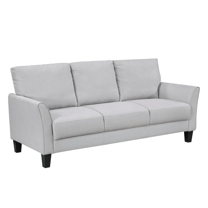 9519GRY*2 2pc Set: Sofa, Love - 9519GRY*2