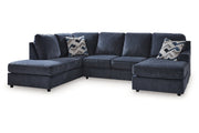 Albar Place Cobalt 2-Piece Sectional -  Ashley - DMV Furniture