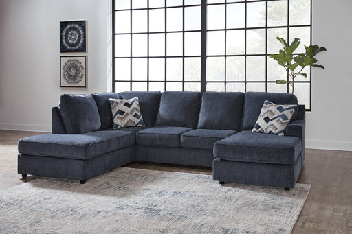 Albar Place Cobalt 2-Piece Sectional -  Ashley - DMV Furniture