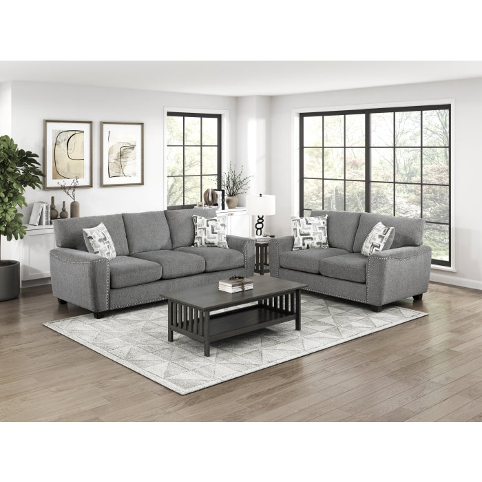 9538DGY-2 Love Seat - 9538DGY-2