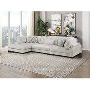 9555BEG*3CRACVC (3)3-Piece Modular Sectional with Chaise - 9555BEG*3CRACVC