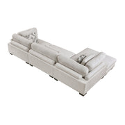 9555BEG*3CRACVC (3)3-Piece Modular Sectional with Chaise - 9555BEG*3CRACVC