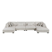9555BEG*42AC2VC (4)4-Piece Modular Sectional with Chaise - 9555BEG*42AC2VC