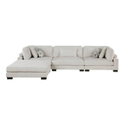9555BEG*42CRACOT (4)4-Piece Modular Sectional with Ottoman - 9555BEG*42CRACOT