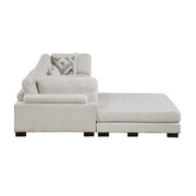 9555BEG*42CRACOT (4)4-Piece Modular Sectional with Ottoman - 9555BEG*42CRACOT