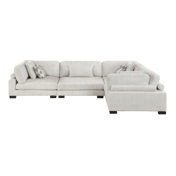 9555BEG*43CRAC (4)4-Piece Modular Sectional - 9555BEG*43CRAC