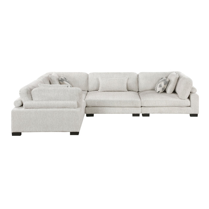 9555BEG*43CRAC (4)4-Piece Modular Sectional - 9555BEG*43CRAC