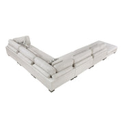 9555BEG*62CR3ACOT (6)6-Piece Modular Sectional with Ottoman - 9555BEG*62CR3ACOT