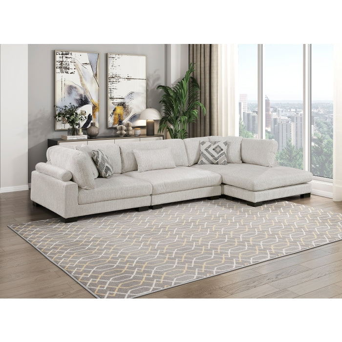 9555BEG-AC Armless Chair - 9555BEG-AC