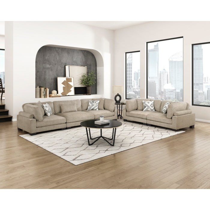 9555BRW-2* (2)Love Seat - 9555BRW-2*