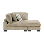 9555BRW*3CRACVC (3)3-Piece Modular Sectional with Chaise - 9555BRW*3CRACVC