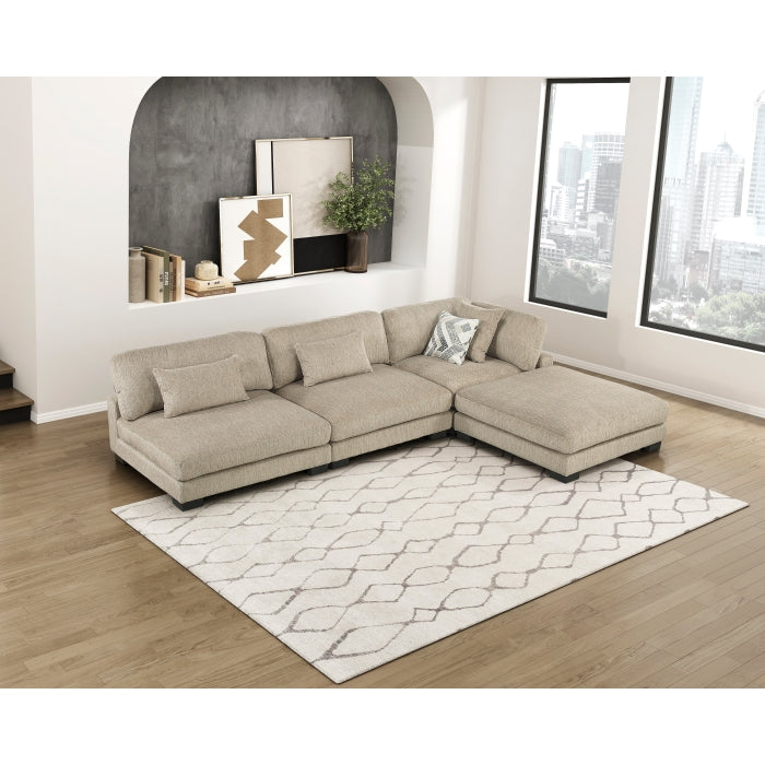 9555BRW-4 Ottoman - 9555BRW-4
