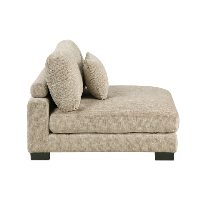 9555BRW*43CRAC (4)4-Piece Modular Sectional - 9555BRW*43CRAC