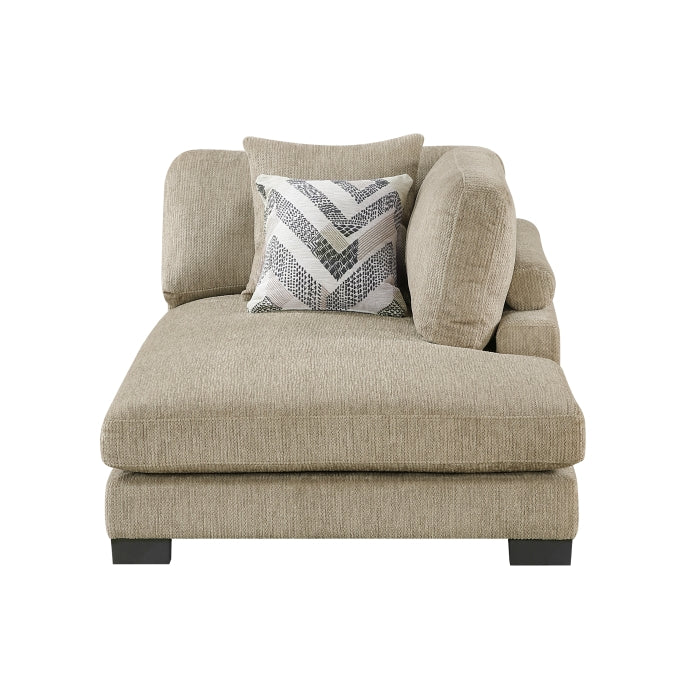 9555BRW*4CR2ACVC (4)4-Piece Modular Sectional with Chaise - 9555BRW*4CR2ACVC