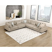 9555BRW*53CR2AC (5)5-Piece Modular Sectional - 9555BRW*53CR2AC