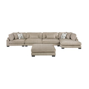 9555BRW*5CR2ACVCOT (5)5-Piece Modular Sectional with Chaise and Ottoman - 9555BRW*5CR2ACVCOT