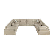 9555BRW*84CR4AC (8)8-Piece Modular Sectional - 9555BRW*84CR4AC