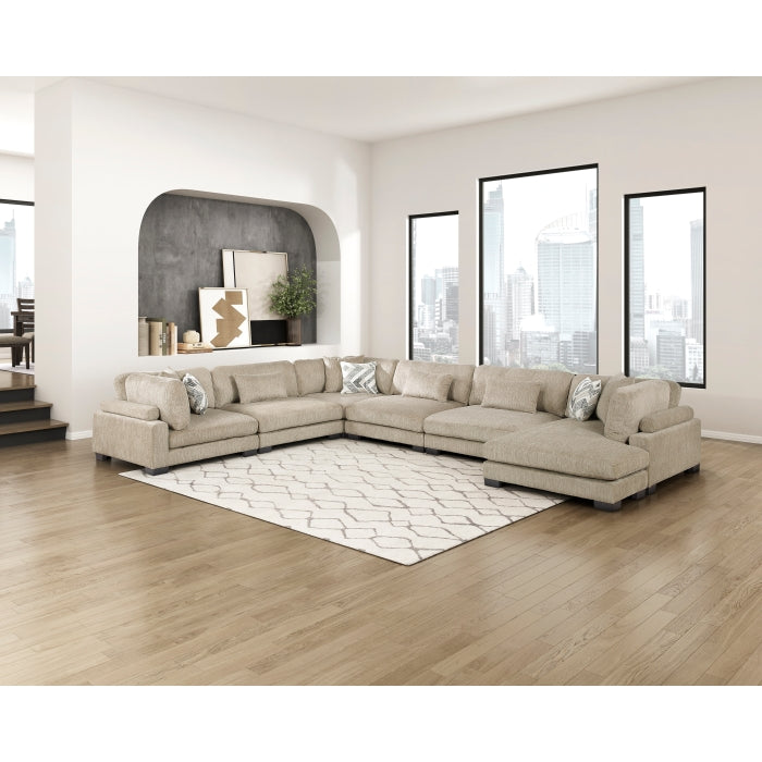 9555BRW-VC Reversible Chaise - 9555BRW-VC