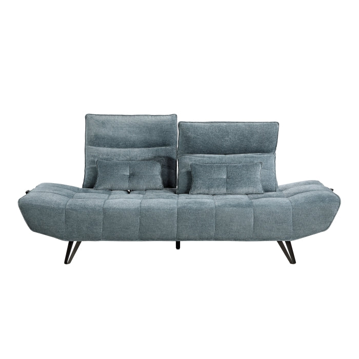 9556BUE-3PW Sofa with Power Adjustable Seat Depth and Manual Adjustable Headrests - 9556BUE-3PW
