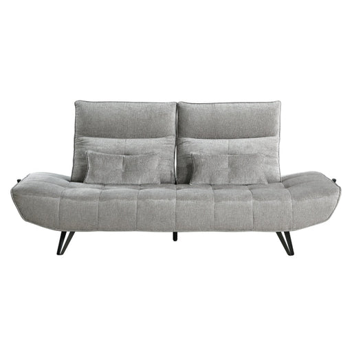 9556GRY-3PW Sofa with Power Adjustable Seat Depth and Manual Adjustable Headrests - 9556GRY-3PW