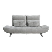 9556GRY-3PW Sofa with Power Adjustable Seat Depth and Manual Adjustable Headrests - 9556GRY-3PW