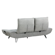 9556GRY-3PW Sofa with Power Adjustable Seat Depth and Manual Adjustable Headrests - 9556GRY-3PW