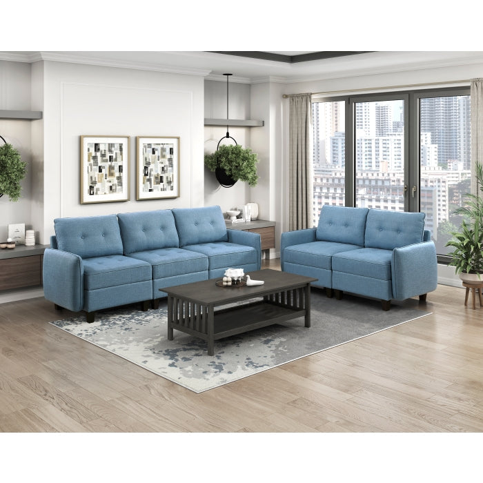 9557BUE-3* (3)Sofa - 9557BUE-3*