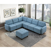 9557BUE-4 Ottoman with Storage - 9557BUE-4