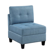 9557BUE*5SC (5)5-Piece Sectional with Storage - 9557BUE*5SC