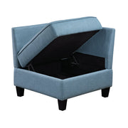 9557BUE*5SC (5)5-Piece Sectional with Storage - 9557BUE*5SC