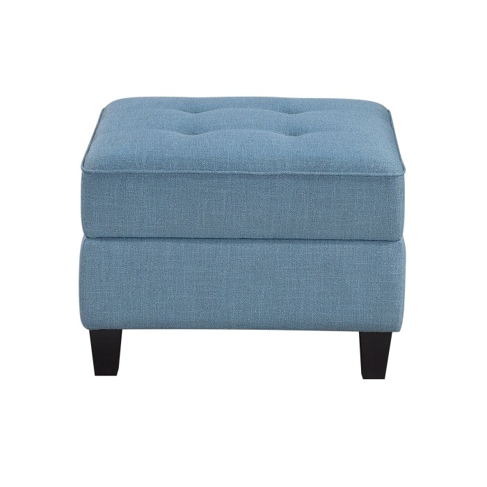9557BUE*5SCOT (5)5-Piece Sectional with Storage and Ottoman - 9557BUE*5SCOT