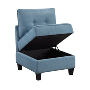 9557BUE*6SC (6)6-Piece Sectional with Storage - 9557BUE*6SC