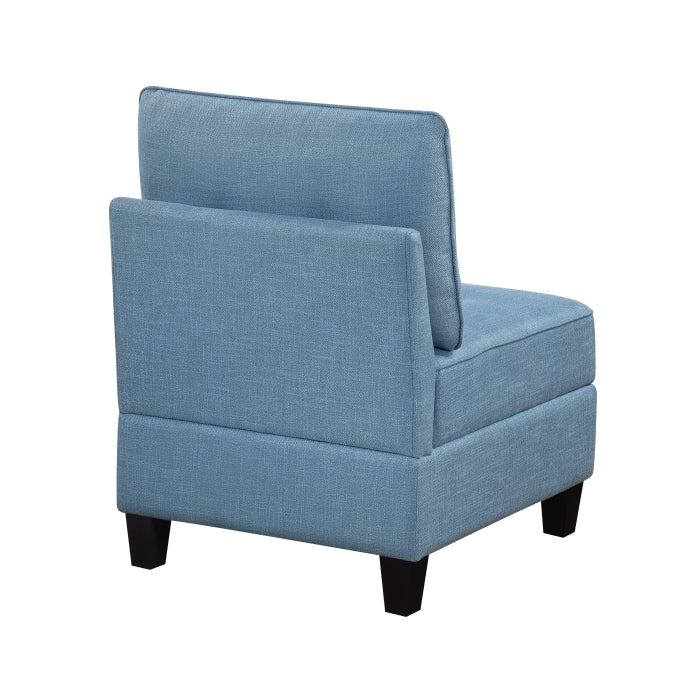 9557BUE*7SC2OT (7)7-Piece Sectional with Storage and Two Ottomans - 9557BUE*7SC2OT