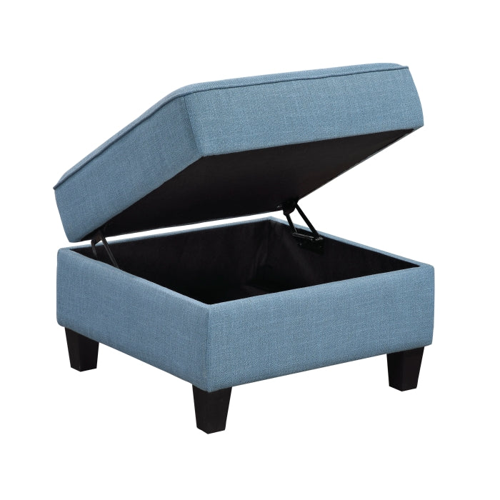 9557BUE*7SC2OT (7)7-Piece Sectional with Storage and Two Ottomans - 9557BUE*7SC2OT