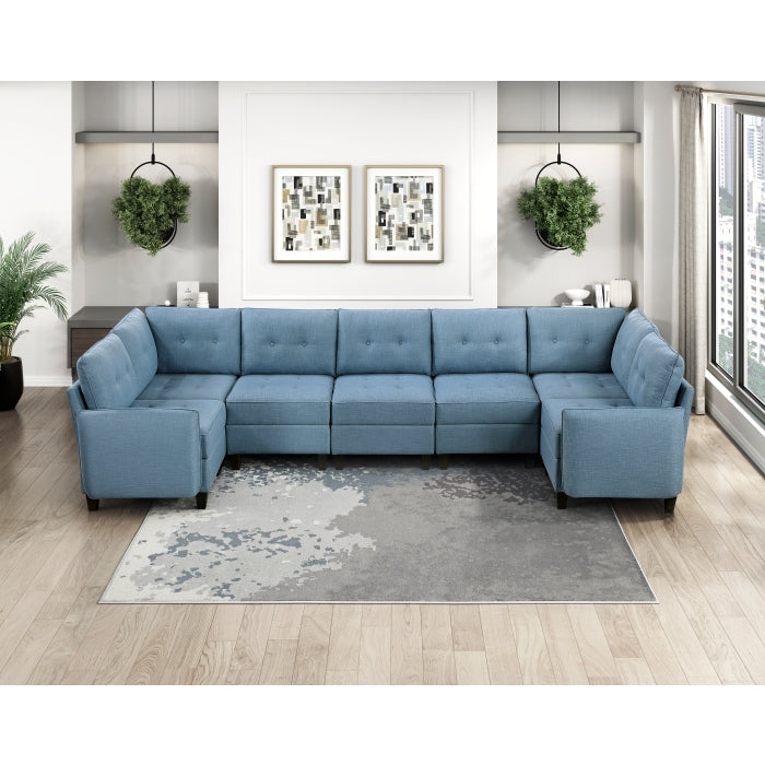 9557BUE-CR Corner Seat with Storage - 9557BUE-CR